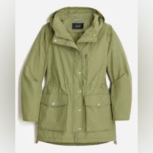 XS j. Crew Relaxed perfect lightweight jacket NWT green women’s extra small